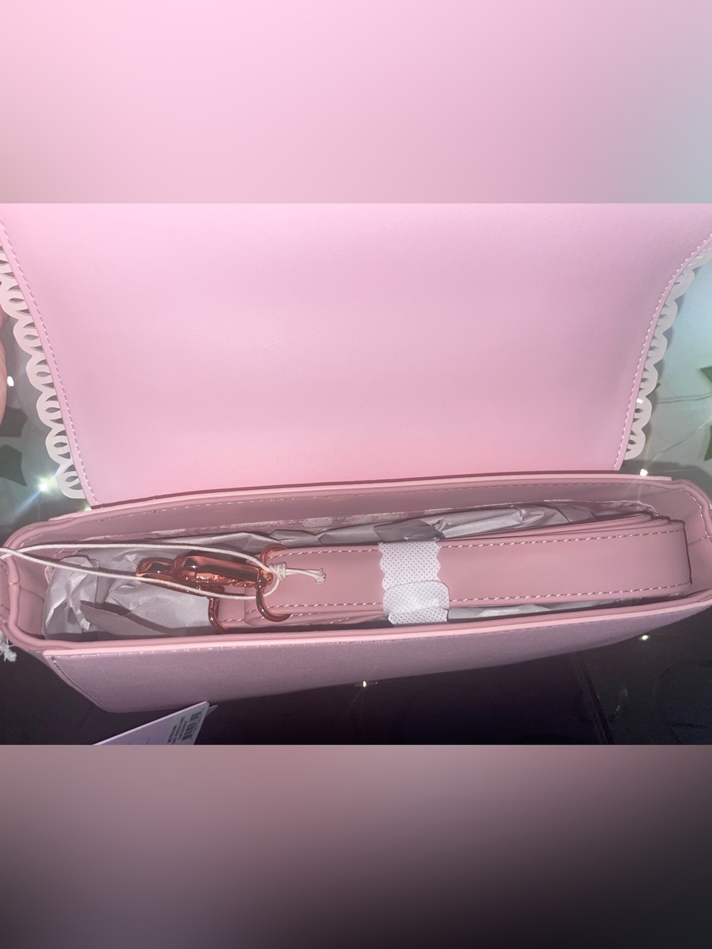 Loungefly Disney Princess Belle Pink Floral Crossbody Bag - Picture 6 of 6